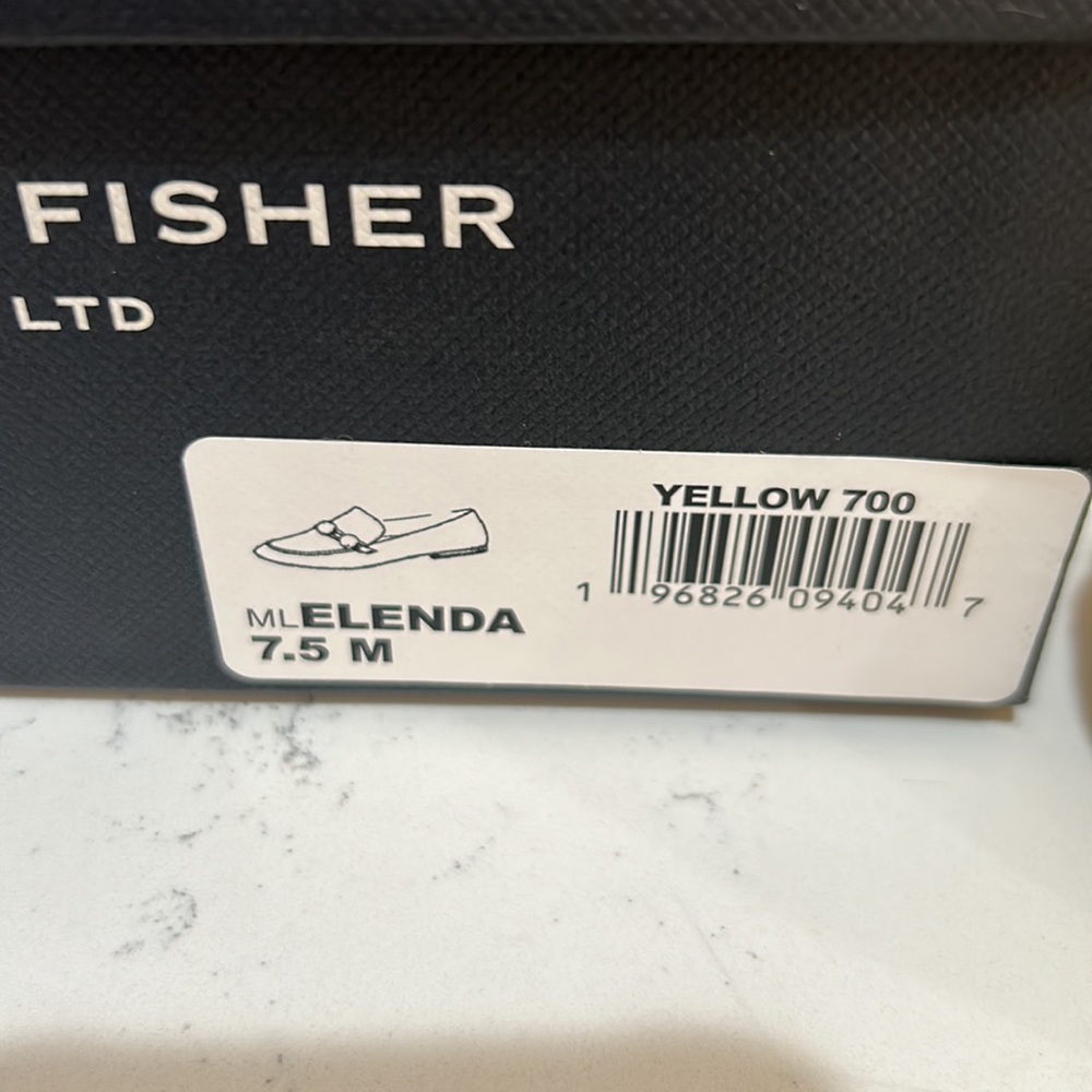 NIB Marc Fisher Yellow Loafers size 7.5 M - Picture 4 of 4